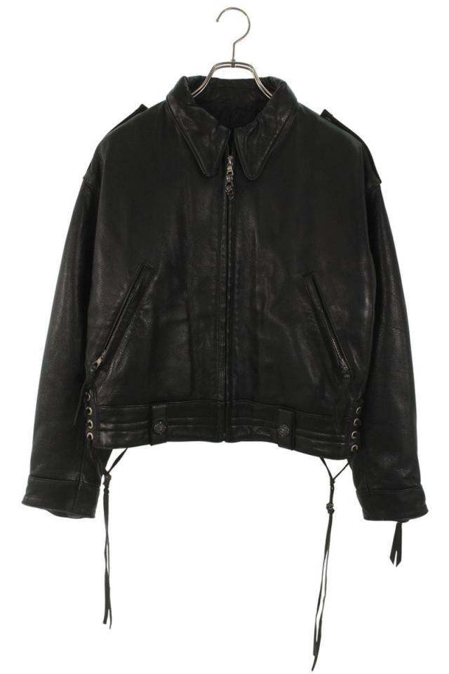 ビルウォールレザー サイズ:XS  CLASSIC RIDER グッドラックスカルジップシングルライダースレザージャケット 中古 BS99