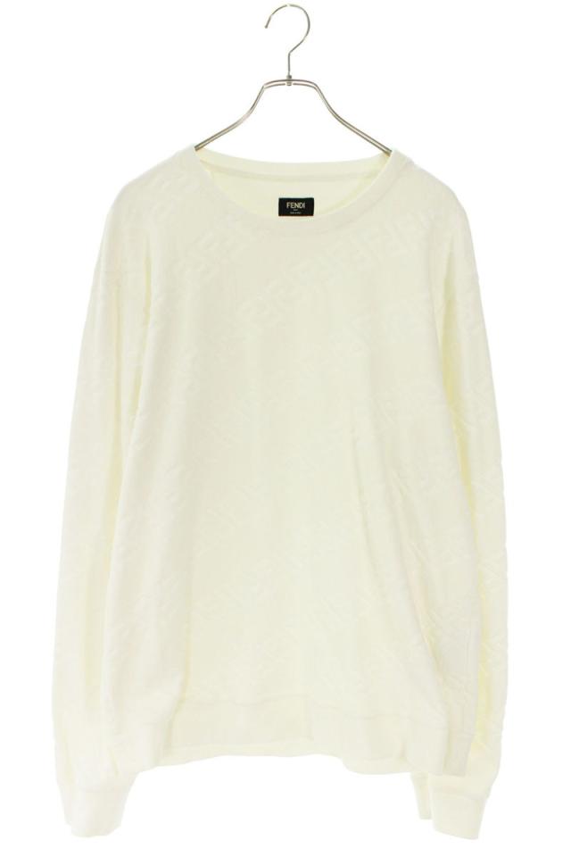 フェンディ サイズ:XL  FY0178 AKDO ズッカ柄テリー長袖カットソー 中古 OM10