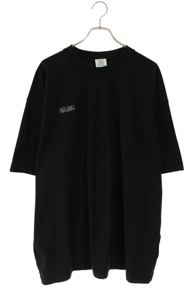ヴェトモン サイズ:XL  24SS  UE63TR660B インサイドアウトロゴ刺繍Tシャツ 中古 SB01