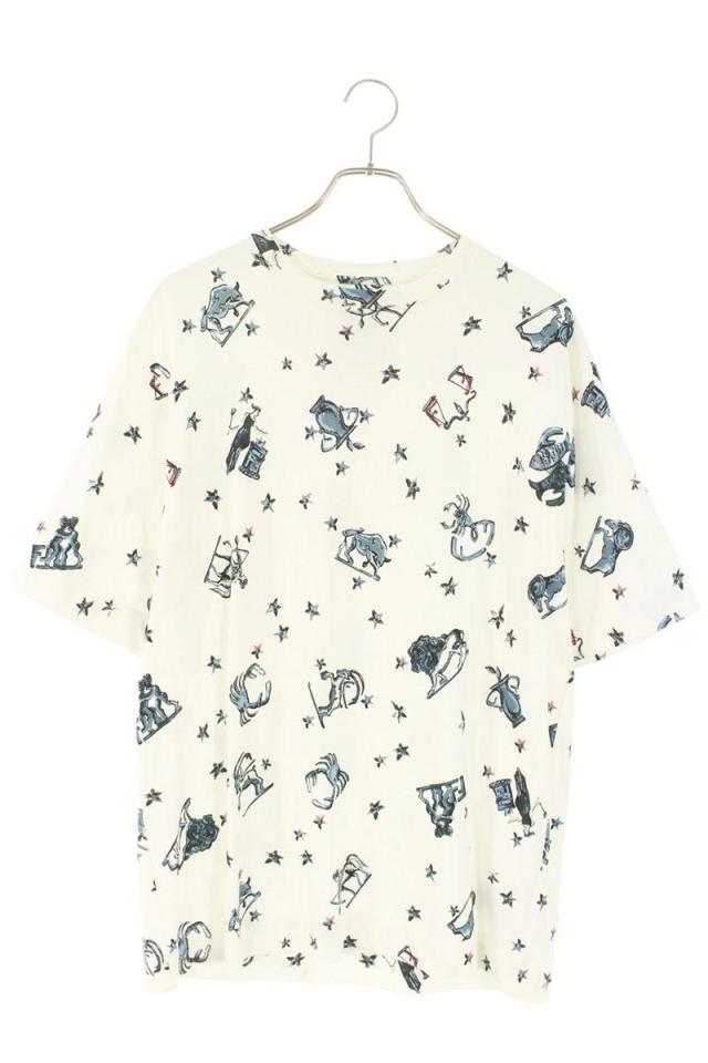フェンディ サイズ:L  FY0936 AOFQ 星座プリントTシャツ 中古 BS99
