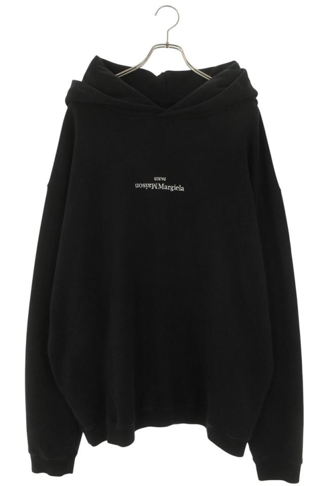 メゾンマルジェラ サイズ:54  S50GU0149 ロゴ刺繍プルオーバーパーカー 中古 SB01