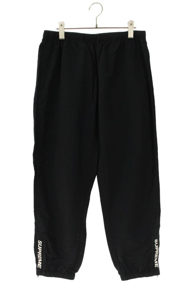 シュプリーム サイズ:S 裾ジップロゴプリントナイロンウォームアップロングパンツ 中古 BS99