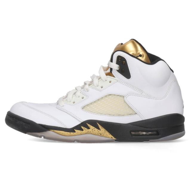 ナイキ サイズ:29cm  AIR JORDAN 5 RETRO OLYMPIC 136027-133 エアジョーダン5レトロオリンピックスニーカー 中古 BS99