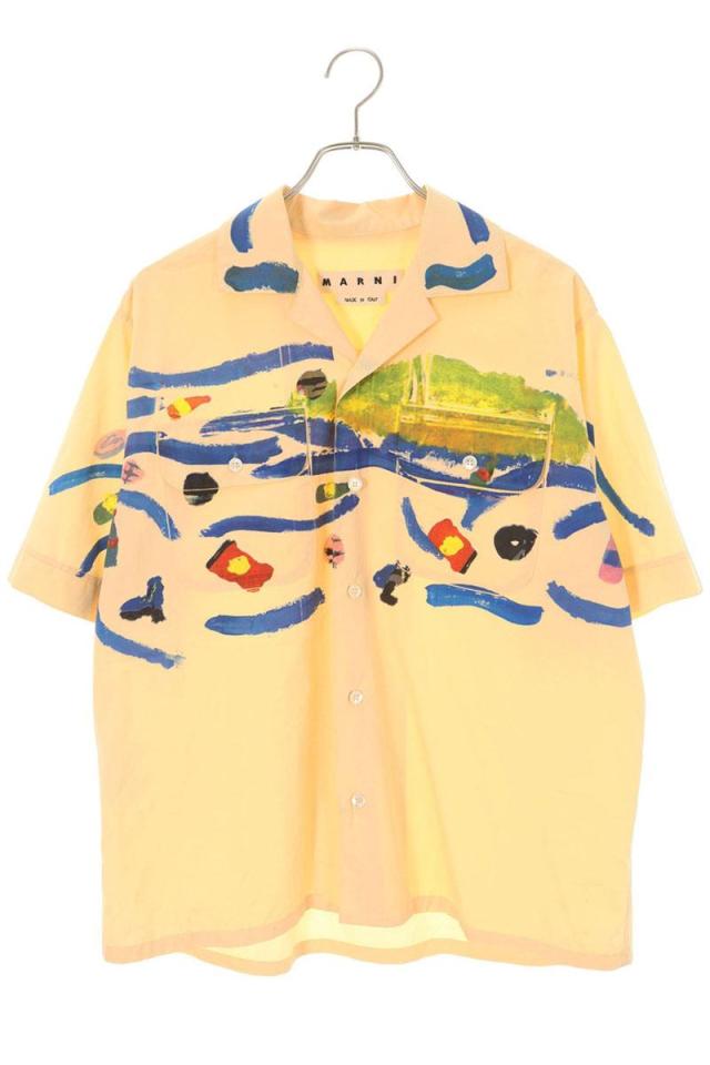 マルニ サイズ:44  CUMU0158P0 ペイント総柄半袖シャツ 中古 BS99