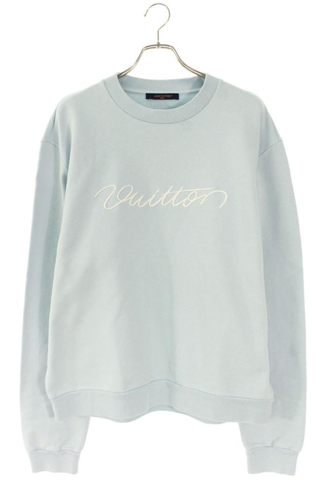 ルイヴィトン サイズ:XL  25AW  RM252MV FWC HTY09W ロゴエンブロイダリークルーネックスウェット 中古 SS13