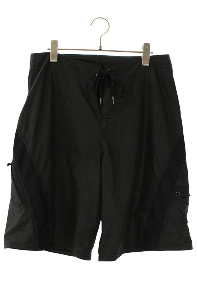 クロムハーツ サイズ:34インチ CHプラスパッチ付きラムレザーハーフパンツ 中古 SJ02