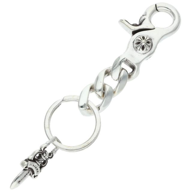 クロムハーツ サイズ:ショート  CLP CHN CLASSIC-S ショートクラシックリンク シルバーキーチェーン 中古 GZ11