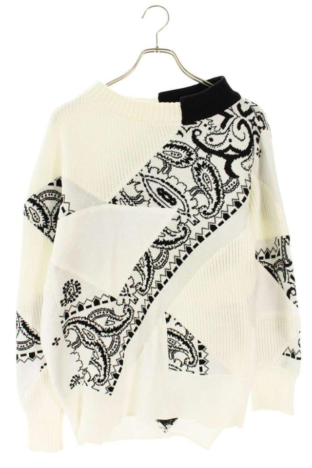 サカイ サイズ:1  21-05439 アーカイブプリントプルオーバーニット 中古 BS99