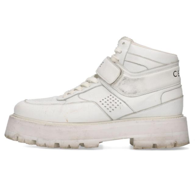 セリーヌ サイズ:41  バルキー ロゴハイカットスニーカー 中古 BS99