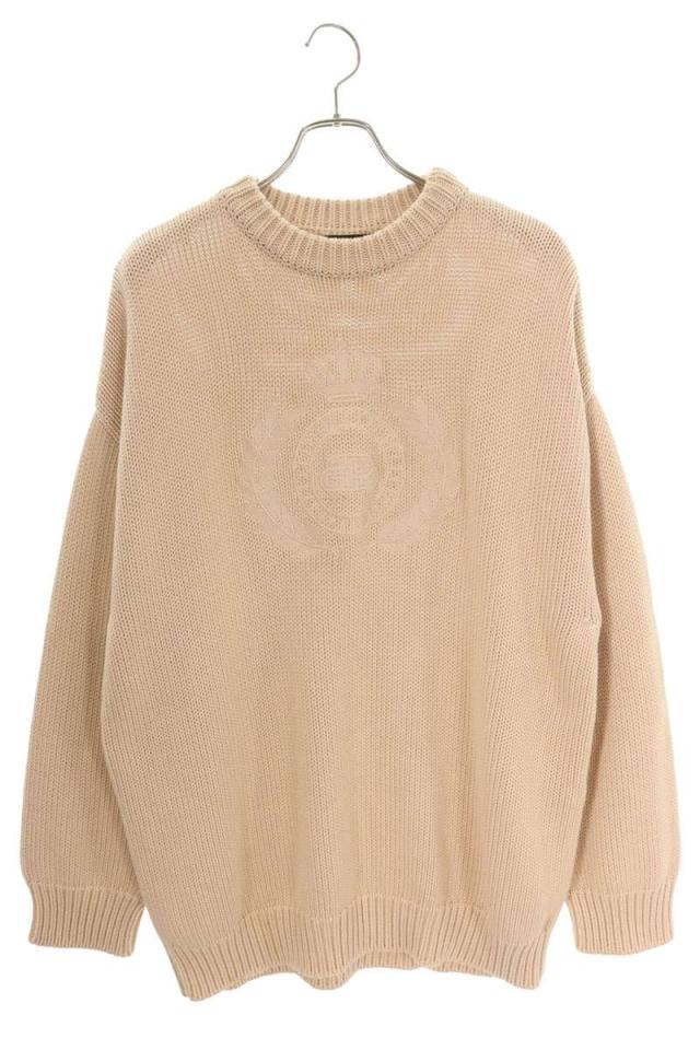 バレンシアガ サイズ:XS  664369 T3211 BBロゴエンブレム刺繍ニット 中古 OM10