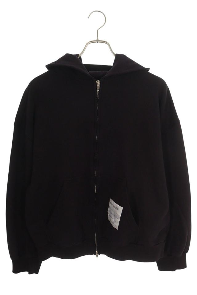 バレンシアガ サイズ:S  24SS  767857 TPVN3 サンプルパッチダブルジップパーカー 中古 SB01