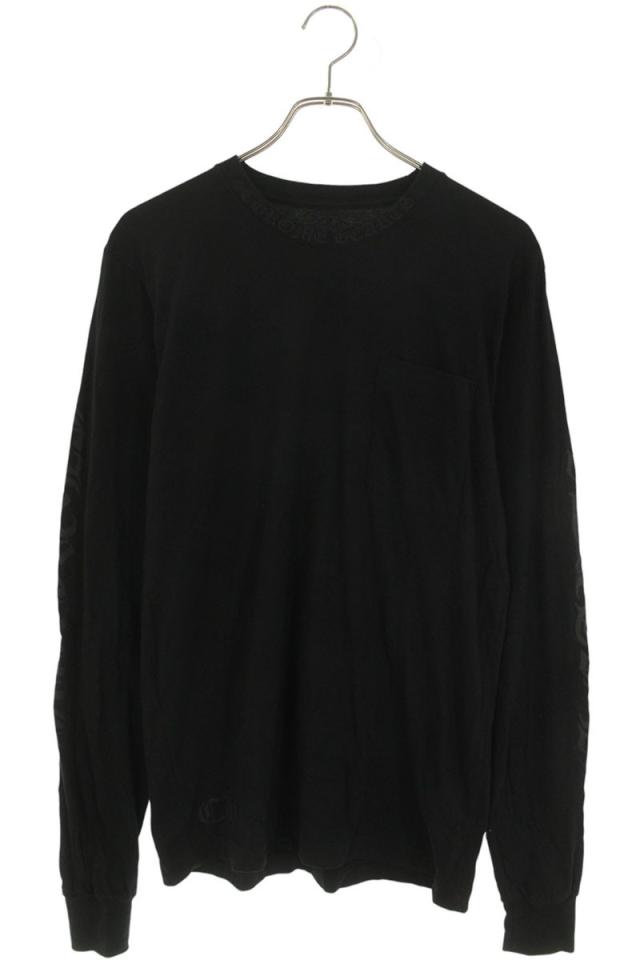 クロムハーツ サイズ:M  CH L S 1 ネックプリント長袖カットソー 中古 SS13