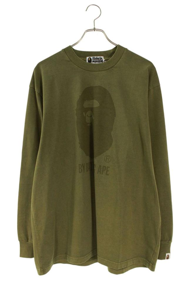 アベイシングエイプ サイズ:M  001LTK801310M ガーメントダイ長袖カットソー 中古 BS99