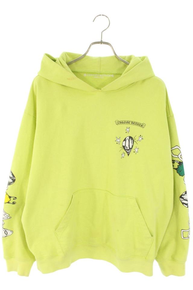 クロムハーツ サイズ:XXL  PPO HRDWR GRN HD PLVR MATTY BOYプリントハードウェアグリーンパーカー 中古 FK04