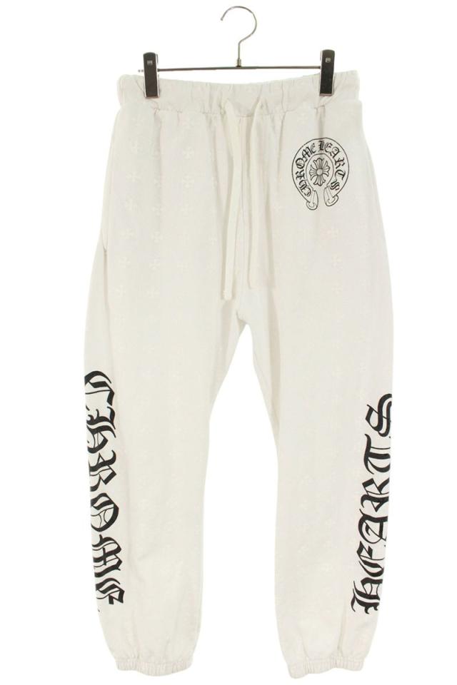 クロムハーツ サイズ:XS  SWEAT PANTS セメタリー総柄スウェットロングパンツ 中古 SS13
