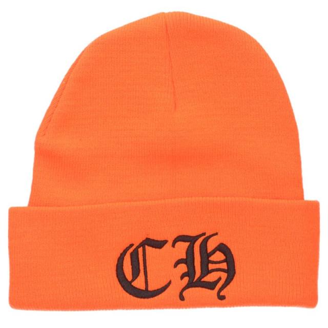 クロムハーツ サイズ:ONE SIZE  ACRYLIC WATCH CAP アクリルワッチキャップ CH刺繍アクリルビーニー帽子 中古 SS07