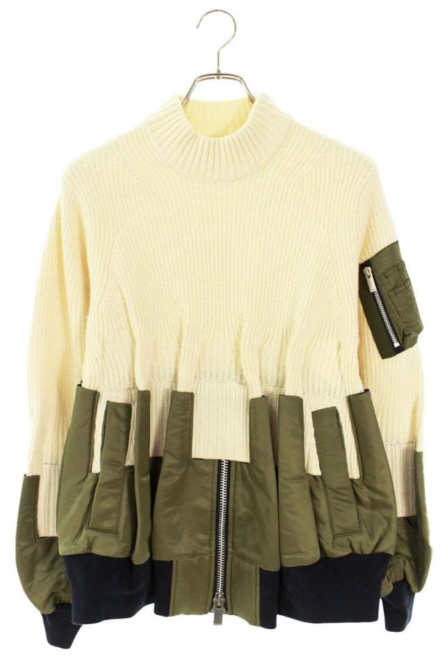 サカイ サイズ:1  19-04719 MA-1切替リブニット 中古 BS99