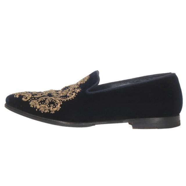 マノロブラニク サイズ:7.5 装飾刺繍ローファー 中古 BS99