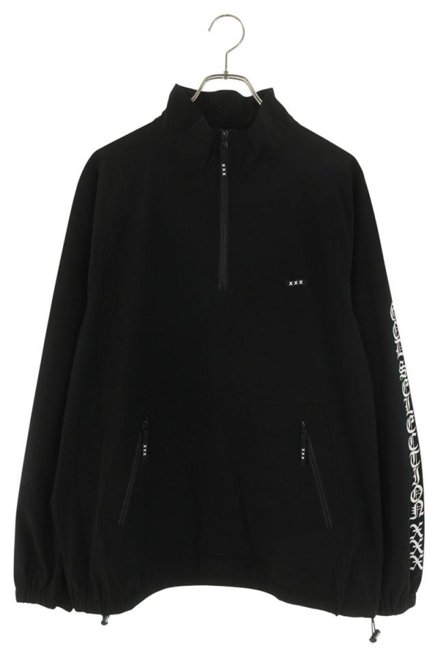 ゴッドセレクショントリプルエックス サイズ:L アームロゴハーフジップブルゾン 中古 BS99