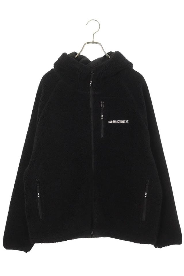 ゴッドセレクショントリプルエックス サイズ:M ロゴ刺繍ボアブルゾン 中古 BS99