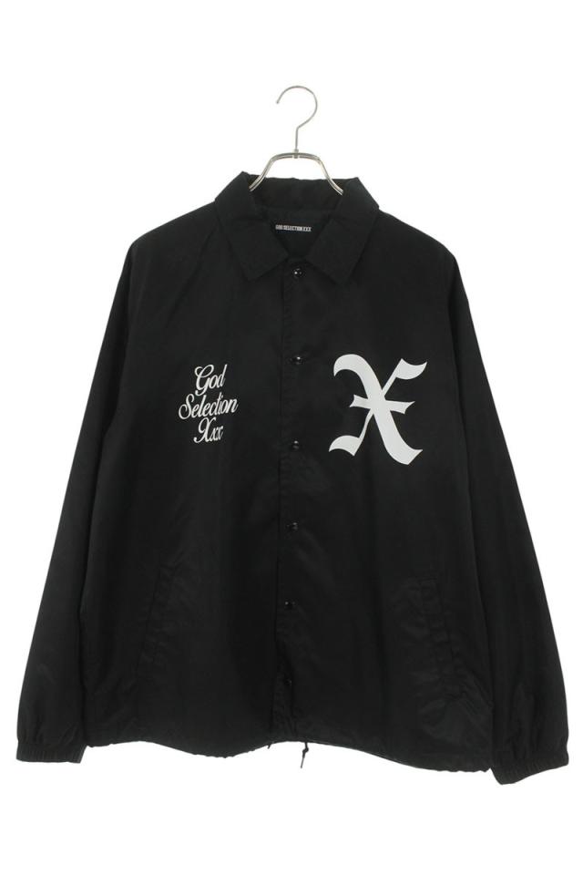ゴッドセレクショントリプルエックス サイズ:L ロゴプリントコーチジャケット 中古 BS99