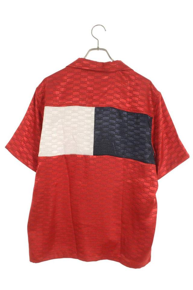 キス トミーヒルフィガー サイズ:M オープンカラー半袖シャツ 中古