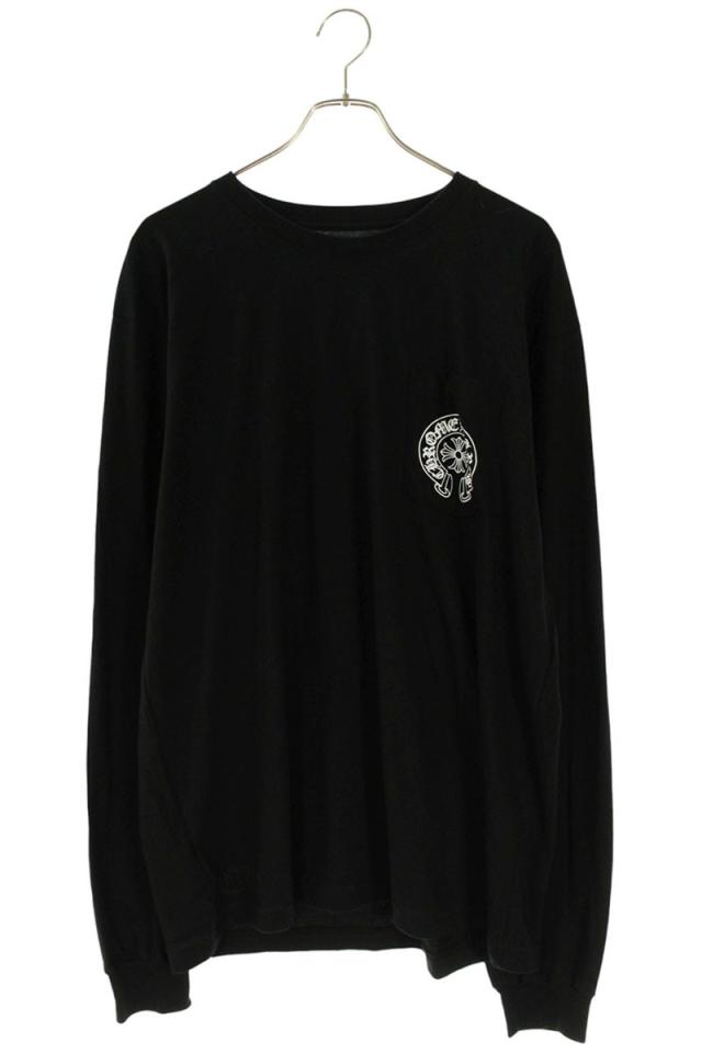 クロムハーツ サイズ:XL  CH L S LTD マイアミ限定ホースシューバックプリント長袖カットソー 中古 SJ02