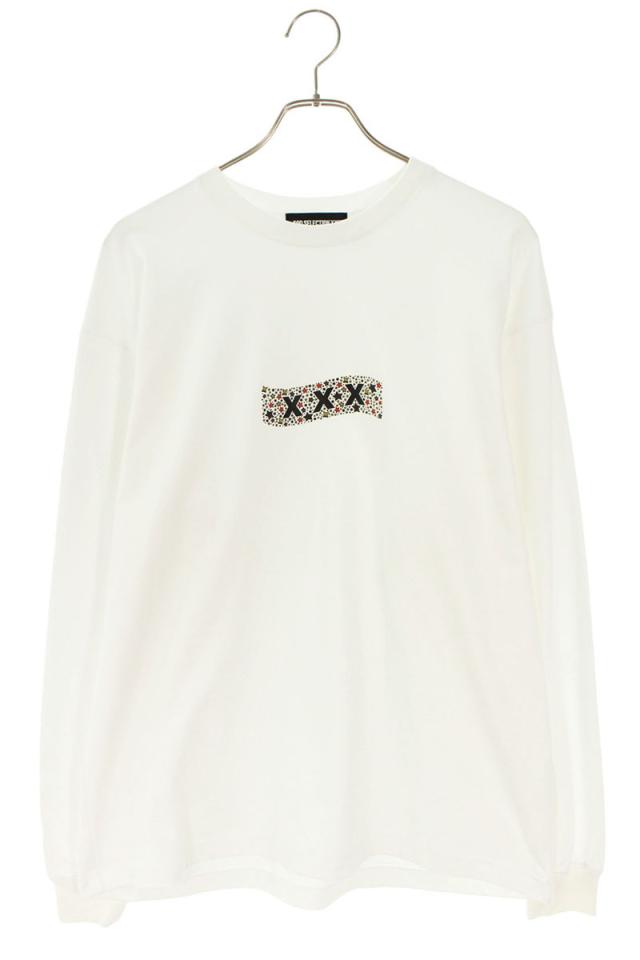 ゴッドセレクショントリプルエックス サイズ:L ロゴプリント長袖カットソー 中古 BS99