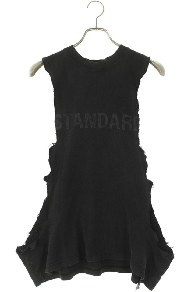 バレンシアガ サイズ:XXL  850268 TTVC9 スリーブカットダメージ加工ノースリーブカットソー 中古 BS99