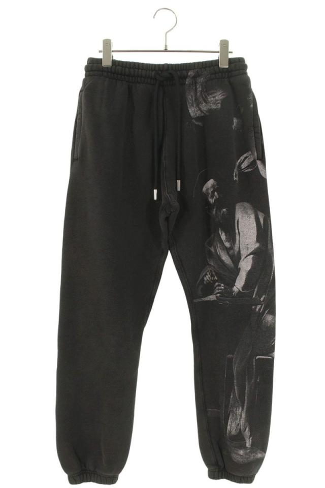 オフホワイト サイズ:S  25SS  OMCH057C99FLE001 カラヴァッジョプリントスウェットロングパンツ 中古 BS99