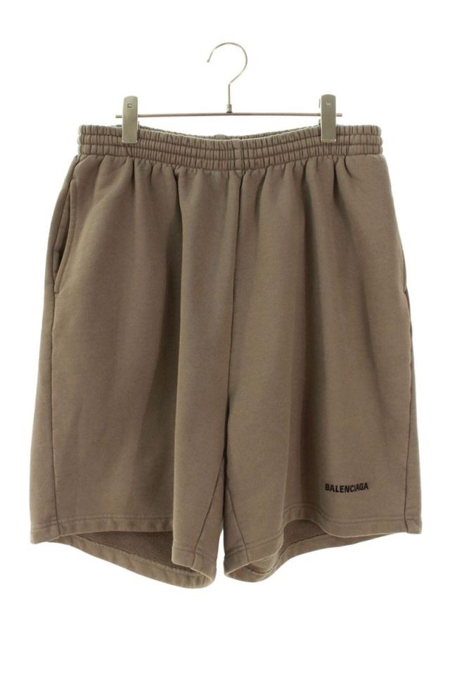 バレンシアガ サイズ:XS  674591 TMVF5 ロゴ刺繍ワイドスウェットハーフパンツ 中古 BS99