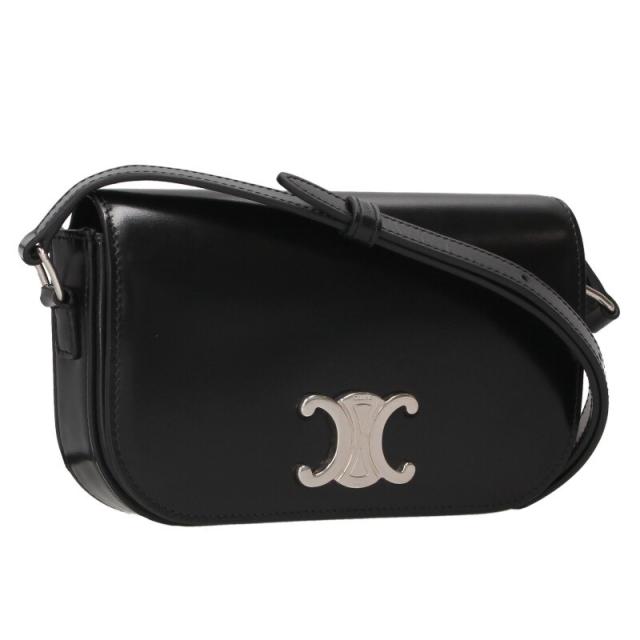 セリーヌ   117893BF4 トリオンフレザーショルダーバッグ 中古 SB01