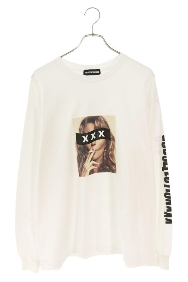 ゴッドセレクショントリプルエックス サイズ:L グラフィックロゴプリント長袖カットソー 中古 BS99