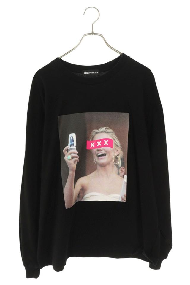 ゴッドセレクショントリプルエックス サイズ:L グラフィックロゴプリント長袖カットソー 中古 BS99