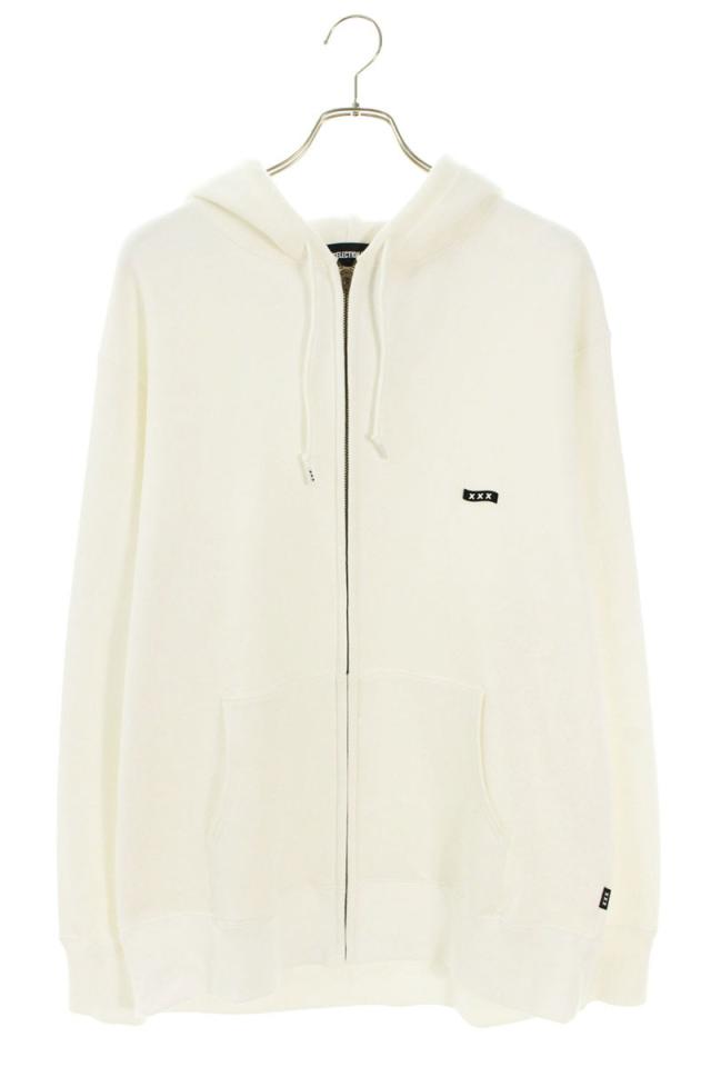 ゴッドセレクショントリプルエックス サイズ:XL ロゴワッペンジップパーカー 中古 BS99