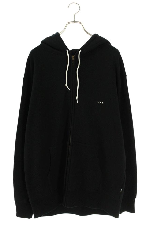 ゴッドセレクショントリプルエックス サイズ:XL ロゴワッペンジップパーカー 中古 BS99