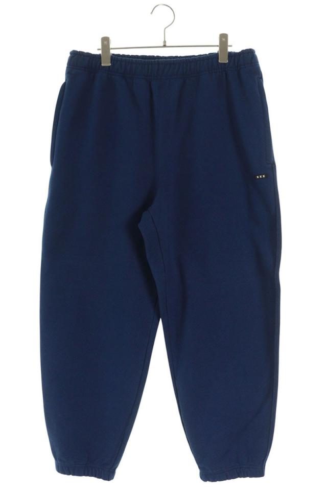 ゴッドセレクショントリプルエックス サイズ:L ロゴワッペンスウェットロングパンツ 中古 BS99