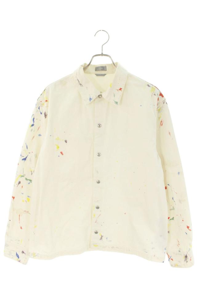 ディオール サイズ:48  21SS  033D491BY997 ペイント加工デニムジャケット 中古 OM10