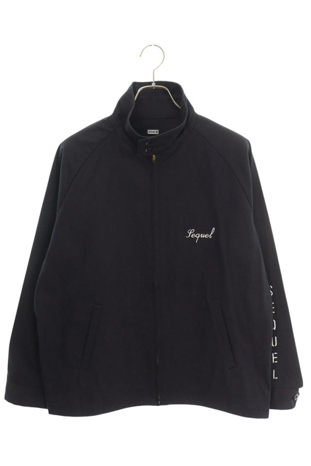 シークエル サイズ:L ロゴ刺繍ブルゾン 中古 BS99