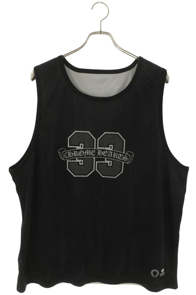 クロムハーツ サイズ:XL  MESH WARM UP JERSEY リバーシブルCHロゴプリントメッシュタンクトップ 中古 OS06