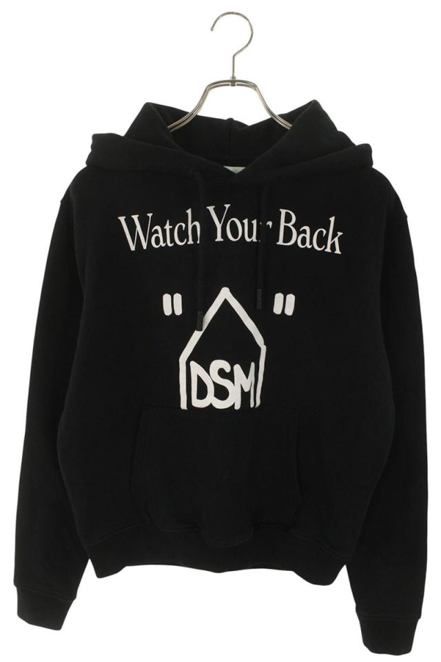 オフホワイト  ドーバーストリートマーケット サイズ:S  OMBB029F18192135 バックアロープリントパーカー 中古 OM10