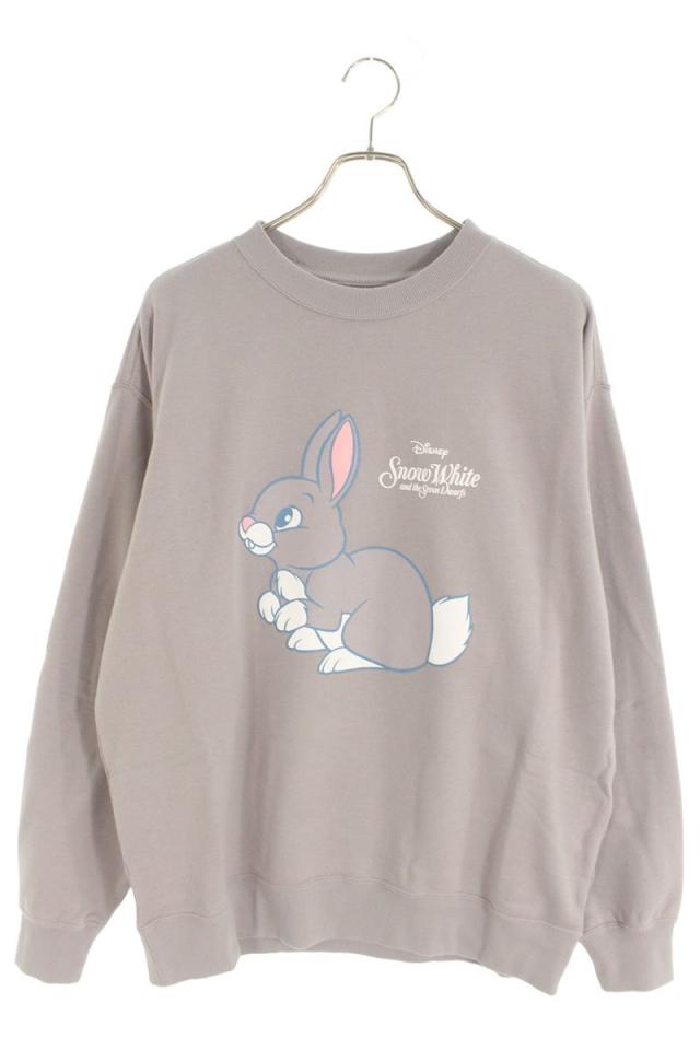 シークエル サイズ:L  24AW  SQ-24AW-SWCS-04  WHITEプリントスウェット 中古 BS99