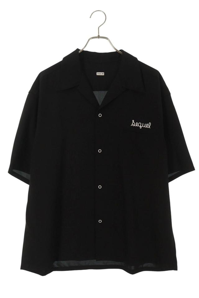 シークエル サイズ:L ロゴ刺繍半袖シャツ 中古 BS99
