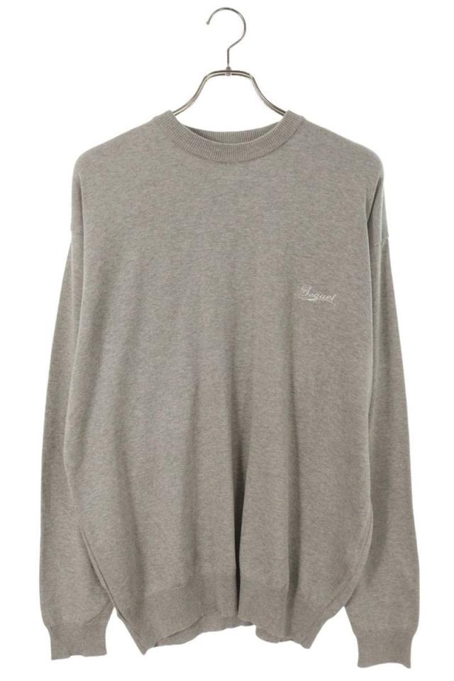 シークエル サイズ:L ロゴ刺繍ニット 中古 BS99