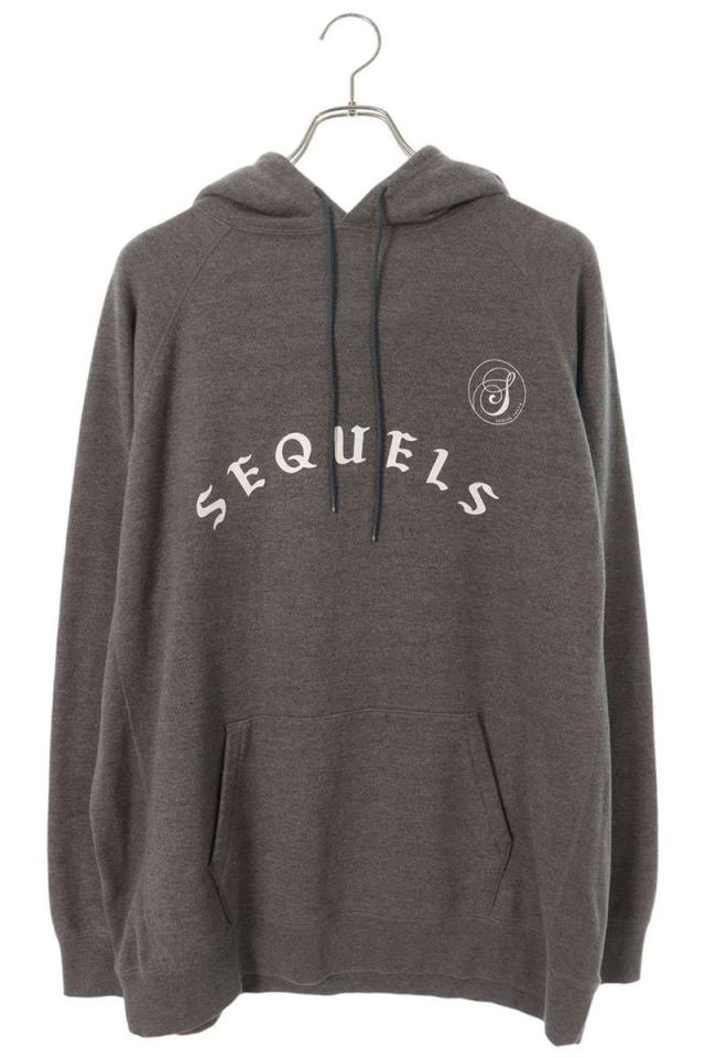 シークエル サイズ:L ロゴプリントパーカー 中古 BS99