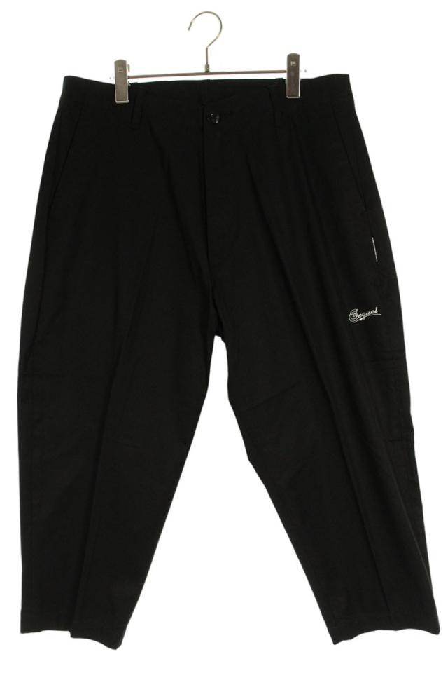 シークエル サイズ:L  TYPE-CP ロゴプリントロングパンツ 中古 BS99