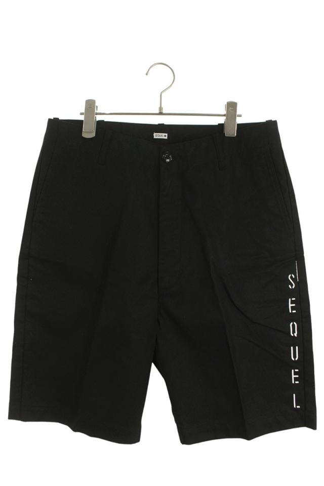 シークエル サイズ:L  TYPE-P ロゴプリントハーフパンツ 中古 BS99