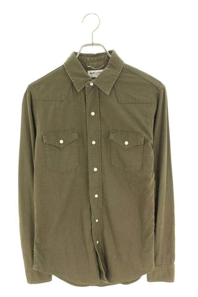 サンローランパリ サイズ:XS  359980 Y581F ウエスタン長袖シャツ 中古 BS99