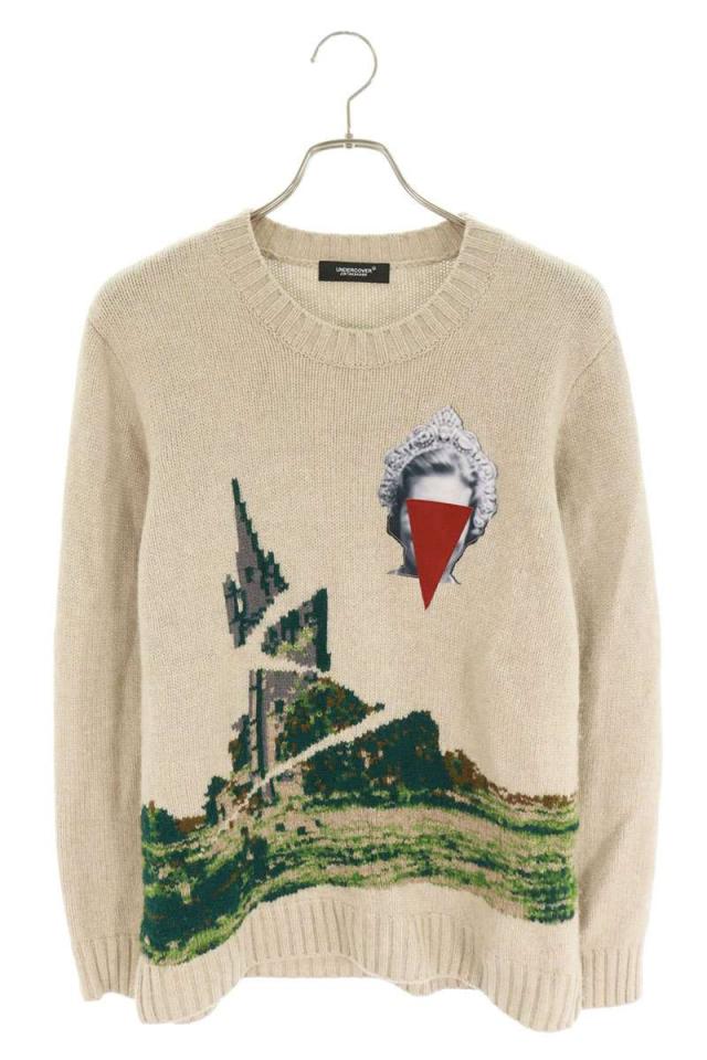 アンダーカバー サイズ:2  UC2A4901-3 コラージュニット 中古 BS99