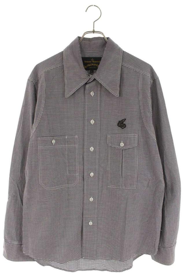 ヴィヴィアンウエストウッドアングロマニア サイズ:L ギンガムチェック長袖シャツ 中古 BS99